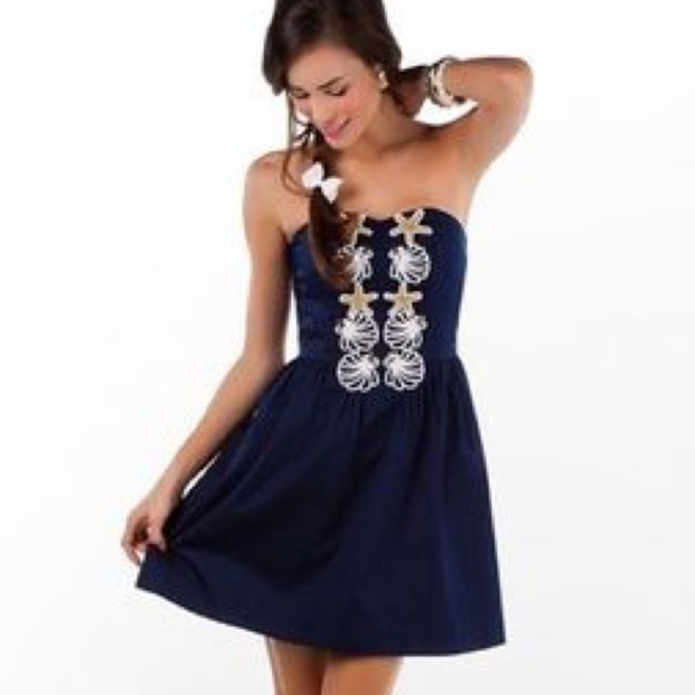 Lilly Pulitzer Mayfield Dress, Strapless sz 4